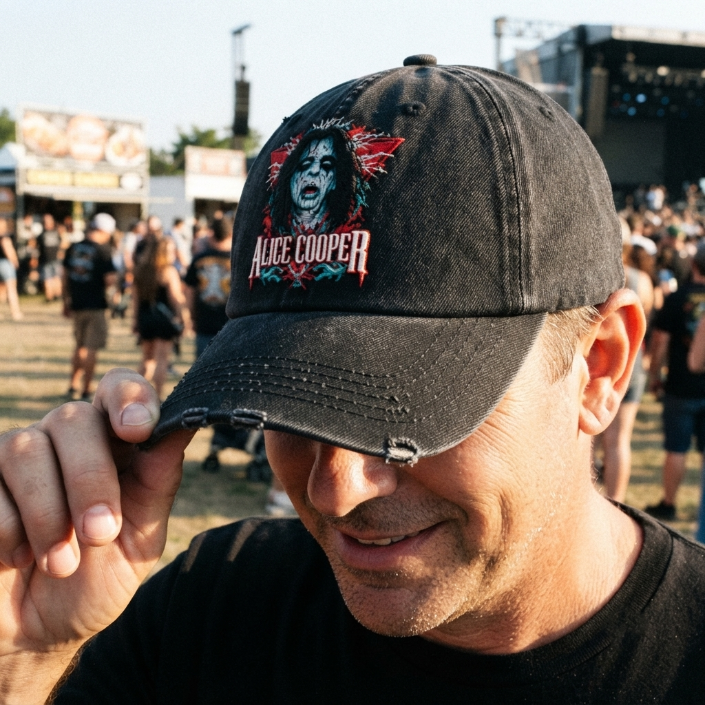 ACO Midnight Horror Portrait Denim Cap