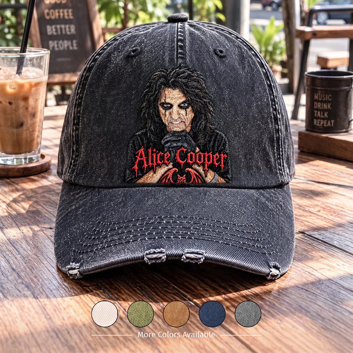 ACO Gothic Portrait Denim Cap