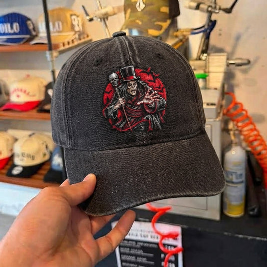 ACO Horror Top Hat Red Circle Denim Cap