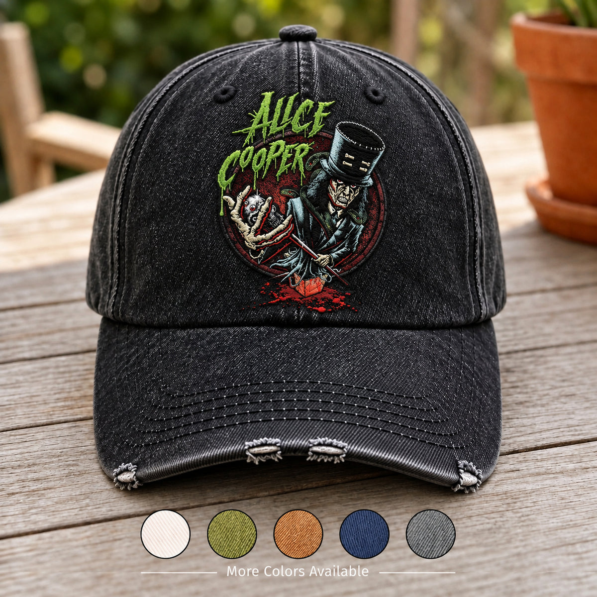 ACO Green Horror Magician Denim Cap