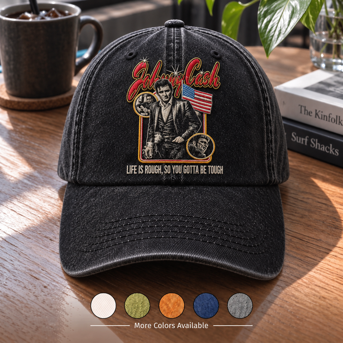 JCA Rough Life Denim Cap
