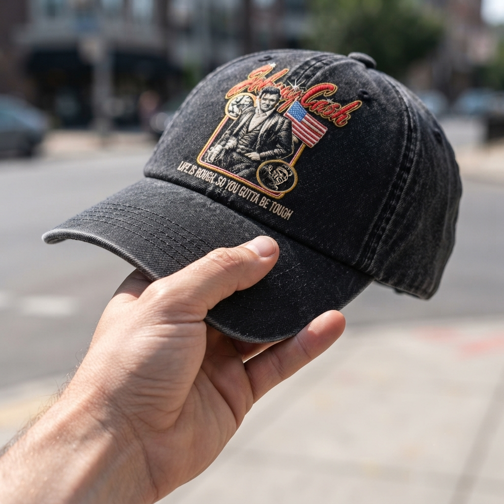 JCA Rough Life Denim Cap